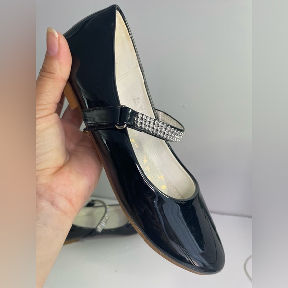 Stelle Girls’ Dress Jeweled Strap Patent Leather Shoes Size 3 - Picture 5 of 16